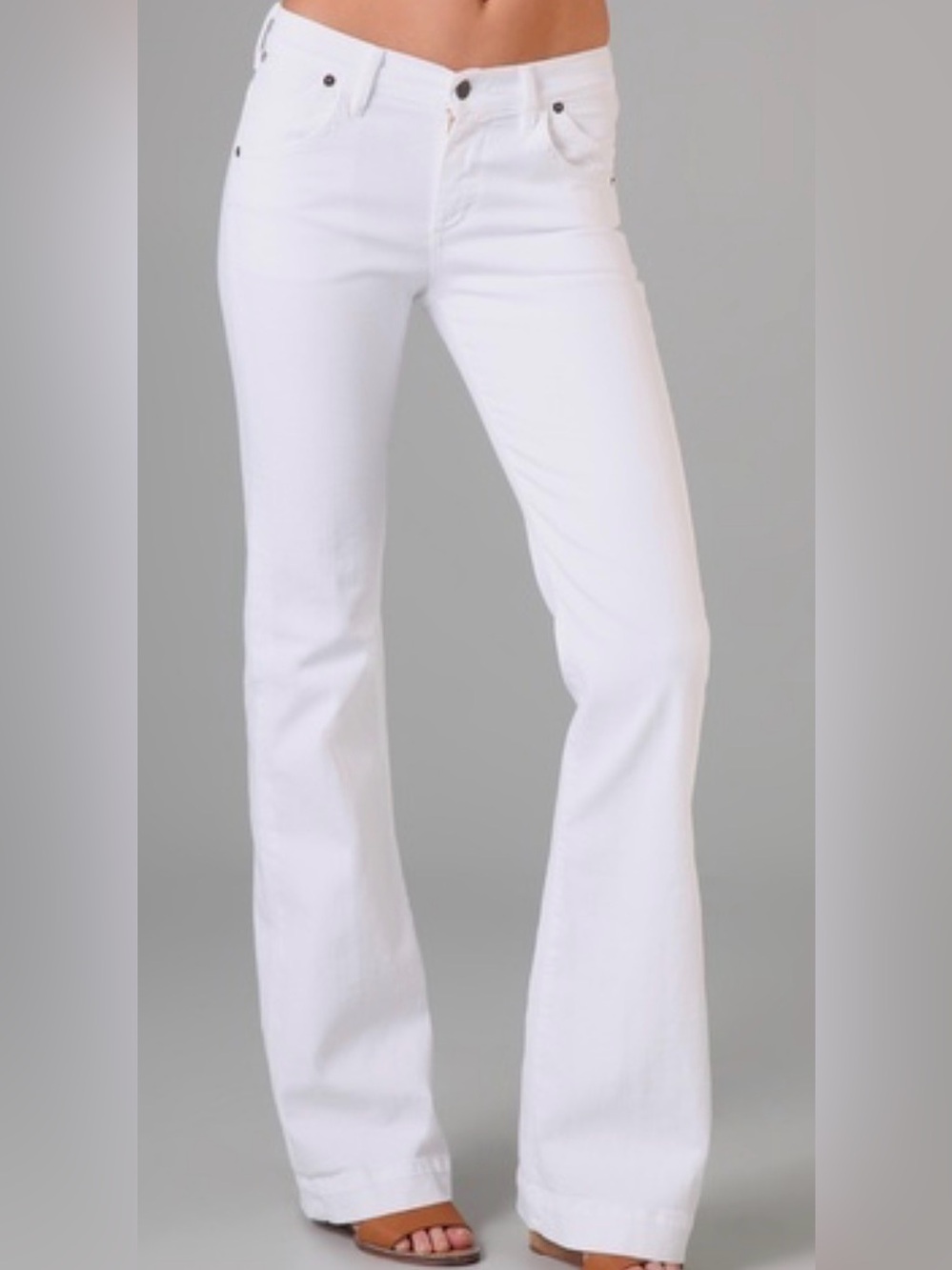 Citizens of Humanity Hutton White Wide Leg Jeans 24”  (Altered)
